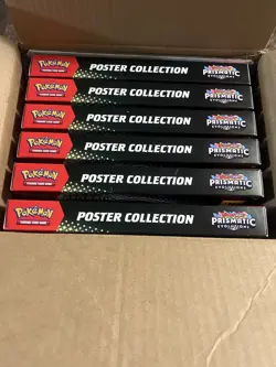 Pokemon PRISMATIC EVOLUTIONS Poster Collection Complete Case - Image 1