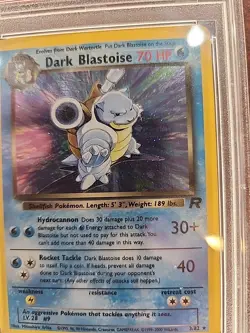 Dark Blastoise Team Rocket Holo Pokemon Card WOTC EX - Mint PSA 6 - Image 4