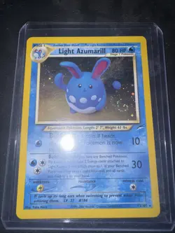 Pokemon TCG Light Azumarill Holo Rare Neo Destiny 13/105 - Image 1