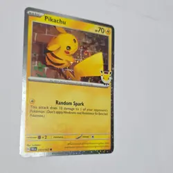 SWILR Pokemon Pikachu Stamped 2026PokemonDay Holo Promo with SWIRL - Image 1