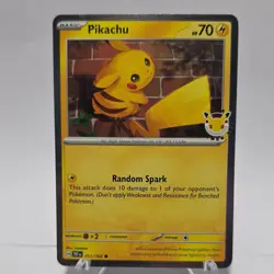 SWILR Pokemon Pikachu Stamped 2026PokemonDay Holo Promo with SWIRL - Image 2