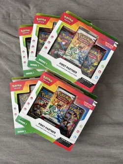 Pokemon TCG First Partner Illustration Collection Box Series 1 (LOT OF 5 SEALED) - Image 1