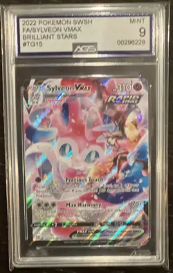 AGS 9 Pokemon TCG Sylveon VMAX Brilliant Stars TG15/TG30 - MINT - Image 1