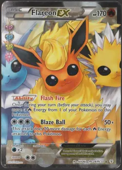 Flareon EX RC28/RC32 Pokemon TCG Generations Radiant Collection Holo Ultra Rare - Image 1