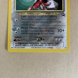 Scizor 33 Pokemon WOTC Black Star Promo - Near Mint NM (fast dispatch) - Image 4