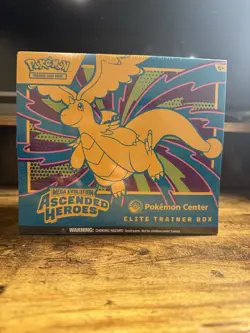 Pokemon Ascended Hero’s Pokemon Center Elite Trainer Box Factory Sealed IN-HAND - Image 1