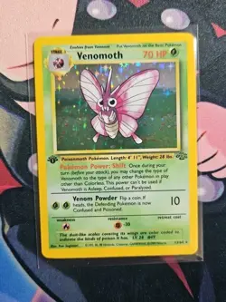 Venomoth 13/64 Holo 1st Edition Jungle Pokemon LP Condition - Image 1