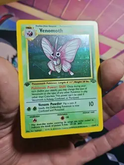 Venomoth 13/64 Holo 1st Edition Jungle Pokemon LP Condition - Image 3