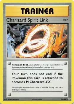 POKEMON Charizard Spirit Link #75/108 Normal XY - Evolutions NM - Image 1