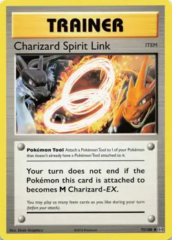 POKEMON Charizard Spirit Link #75/108 Normal XY - Evolutions NM - Image 3