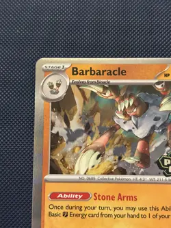 Pokemon TCG Perfect Order Barbaracle MEP065 Stamped Pre Release - Image 2