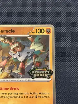 Pokemon TCG Perfect Order Barbaracle MEP065 Stamped Pre Release - Image 3
