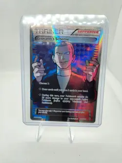 Giovanni's Scheme 162/162 Ultra Rare BREAKthrough Pokemon Near Mint - Image 1