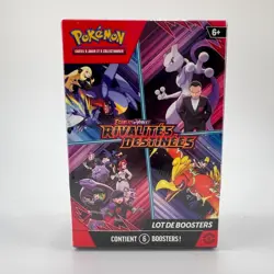 Pokemon TCG Bundle 6 Boosters EV10 Rivalites Destinees Team Rocket Neuf Scelle - Image 1