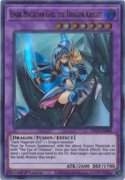 Yugioh! LP Dark Magician Girl the Dragon Knight (Purple) - DLCS-EN006 - Ultra Ra - Image 1