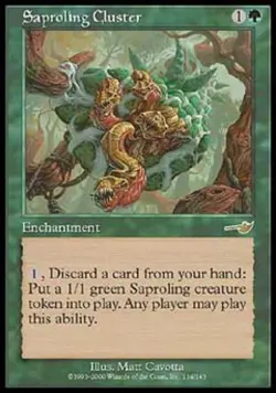 Saproling Cluster - Medium Play MTG Nemesis - Image 1