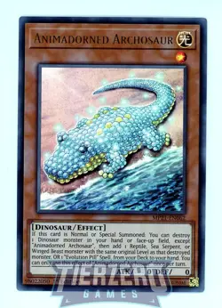 Yugioh Animadorned Archosaur MP21-EN062 Ultra Rare 1st Edition - Image 1