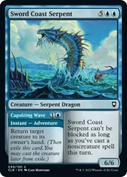 Sword Coast Serpent - Near Mint MTG Commander Legends: Battle for Baldur's Gate - Image 1