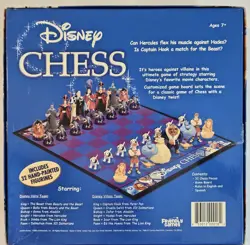 Disney Chess Collectors Edition Hero Villains Beauty Beast Aladdin Lion King Set - Image 2