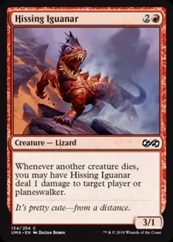 Hissing Iguanar - Light Play MTG Ultimate Masters - Image 1