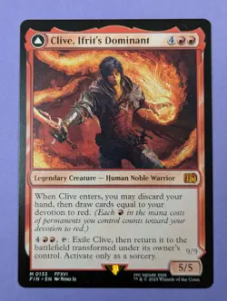 MTG Magic: FINAL FANTASY: Clive, Ifrit's Dominant #0133 Mythic - NM - Image 1