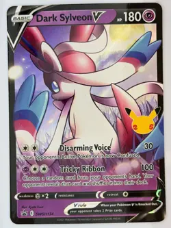 Dark Sylveon V Promo Sword & Shield Promo Cards (Regular Size) SWSH134 NM - Image 1