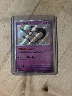 Mimikyu 160/091 Pokemon TCG Paldean Fates Shiny Rare Card Near Mint Condition - Image 1