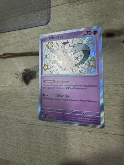 Mimikyu 160/091 Pokemon TCG Paldean Fates Shiny Rare Card Near Mint Condition - Image 5