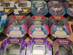 Lot of 19 Empty Pokemon Card Tins * No Cards Included * SEE PICS - Image 4