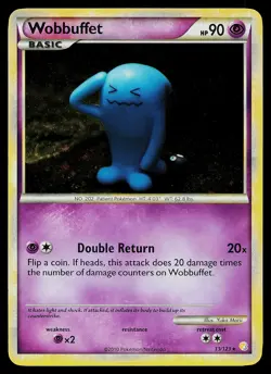 Pokemon Card - Wobbuffet HeartGold SoulSilver 13/123 Holo Rare - Image 1