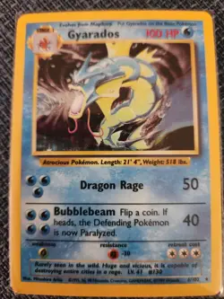 Pokemon Card - Gyarados - Base Set 6/102 Holo Rare - Image 1