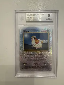 Pokemon Pidgey TCG Reverse Holo Card 85/110 Legendary Collection Beckett 9 - Image 1