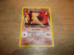 Dark Typhlosion 10/105 Holo Pokemon Card Neo Destiny Genuine - Image 1