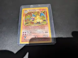 Pokemon Charizard 4/102 Base Set Holo Rare Card Vintage 1999 TCG HP - Image 1