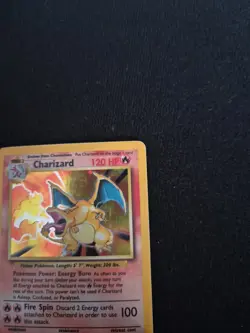 Pokemon Charizard 4/102 Base Set Holo Rare Card Vintage 1999 TCG LP - Image 4