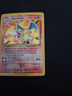 Pokemon Charizard 4/102 Base Set Holo Rare Card Vintage 1999 TCG LP - Image 5