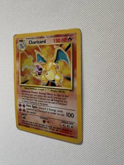 Pokemon Charizard 4/102 Base Set Holo Rare Card Vintage 1999 TCG HP - Image 3