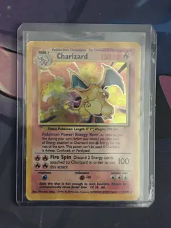Pokemon TCG Charizard Base Set Holo Unlimited Rare Card 4/102 WOTC 1999 - Image 3