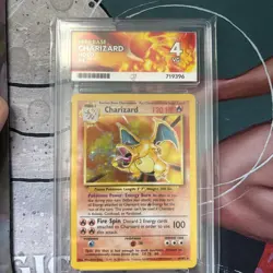 1999 Pokemon TCG Charizard Base Set Holo Rare Card 4/102 Ace 4 VG - Image 1
