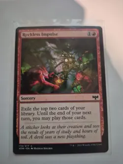 MTG Reckless Impulse ** Innistrad: Crimson Vow ** English - Image 1