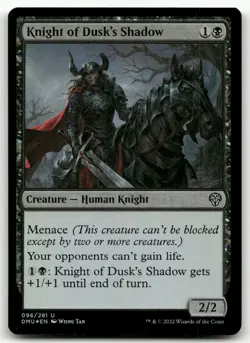 Knight of Dusk's Shadow #96 (Foil) (NM) Dominaria United DMU Magic MTG - Image 1