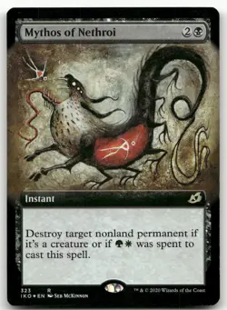 Mythos of Nethroi (Extended Art) #323 (Foil) (NM) Ikoria IKO Magic MTG - Image 1