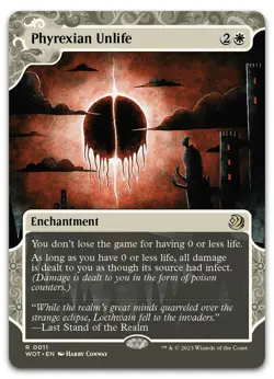 Phyrexian Unlife #11 (NM) Wilds of Eldraine WOT Magic MTG - Image 1