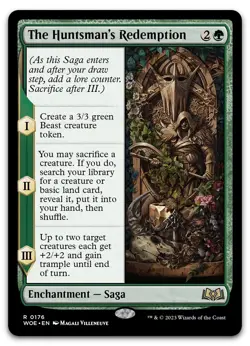 The Huntsman's Redemption #176 (NM) Wilds of Eldraine WOE Magic MTG - Image 1