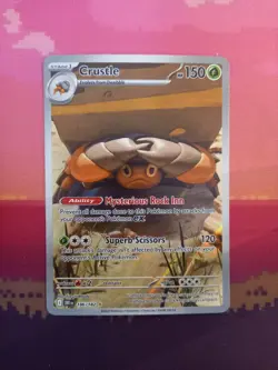Pokemon Card Crustle 186/182 Illustration Rare Destined Rivals Near Mint - Image 1
