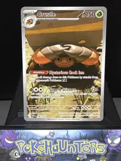 Pokemon Card Crustle 186/182 Illustration Rare Destined Rivals Near Mint - Image 1