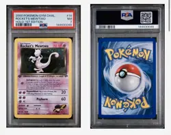 Pokemon 2000 Gym Challenge Rockets Mewtwo Holo First Edition Swirl 🌀 - Image 3