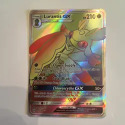 Pokemon Lurantis GX Secret Rare Full Art Holo 150/149 SM Base Set 210 HP English - Image 1