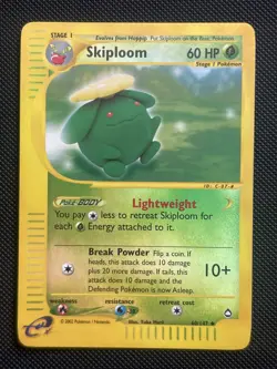 Pokemon Card - Skiploom Aquapolis 60/147 Uncommon Reverse Holo - Image 1