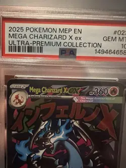 Mega Charizard X ex Pokemon MEP EN Ultra-Premium Collection PSA 10 GEM MINT - Image 2